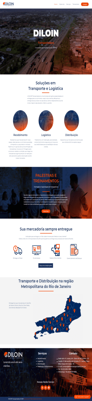 Revolutionit-Portfolio-web-site-Transportadora-Diloin-Duque-de-Caxias-RJ